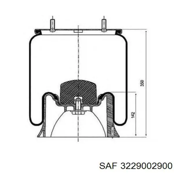 Bolsa neumática del eje SAF 3229002900 precio, desde 66,06 EUR