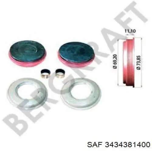 Comprar 3434381400 SAF Kit de reparación de pinzas de freno