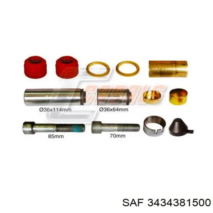 3434381500 SAF Kit de reparación de frenos trasero