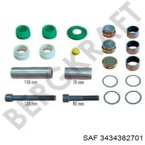 Kit de reparación, pinza de freno delantero SAF 3434382701 precio, desde 73,43 EUR