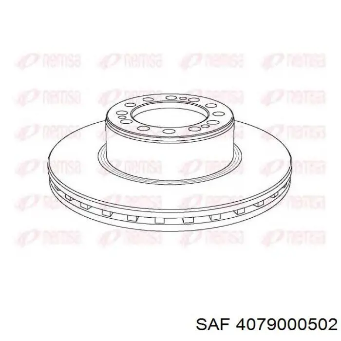 Comprar 4079000502 SAF Disco de freno trasero