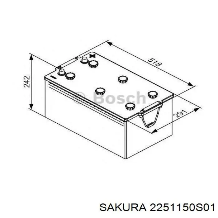 CART725103115 Cartechnic Batería Start-Stop