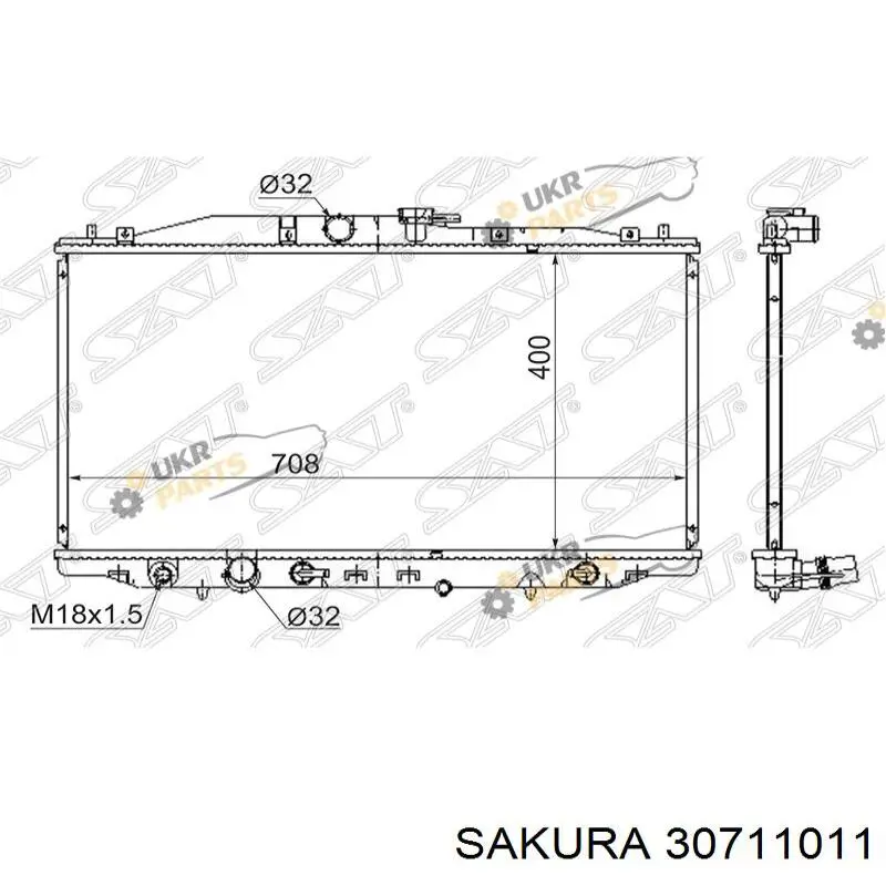 30711011 Sakura Refrigeración del motor