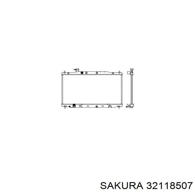 32118507 Sakura radiador