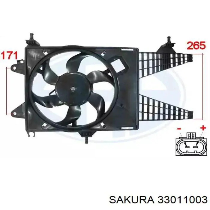 3301-1003 Sakura radiador refrigeración del motor