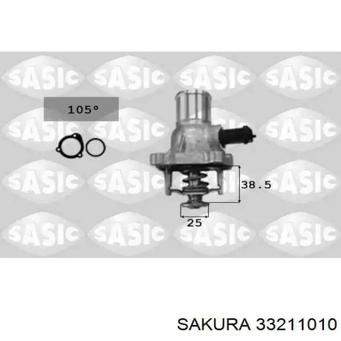 3321-1010 Sakura radiador refrigeración del motor