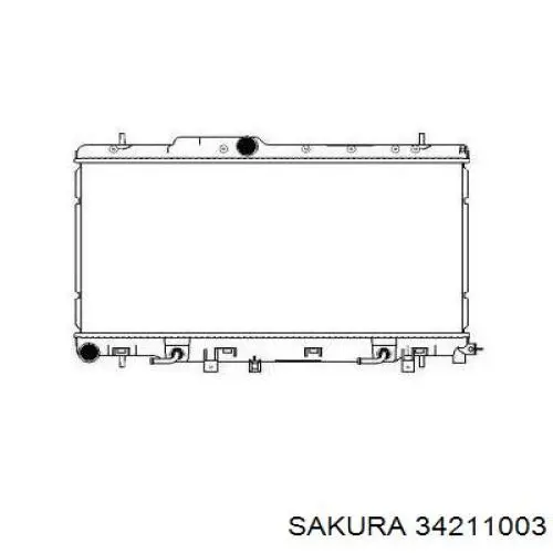 3421-1003 Sakura radiador refrigeración del motor