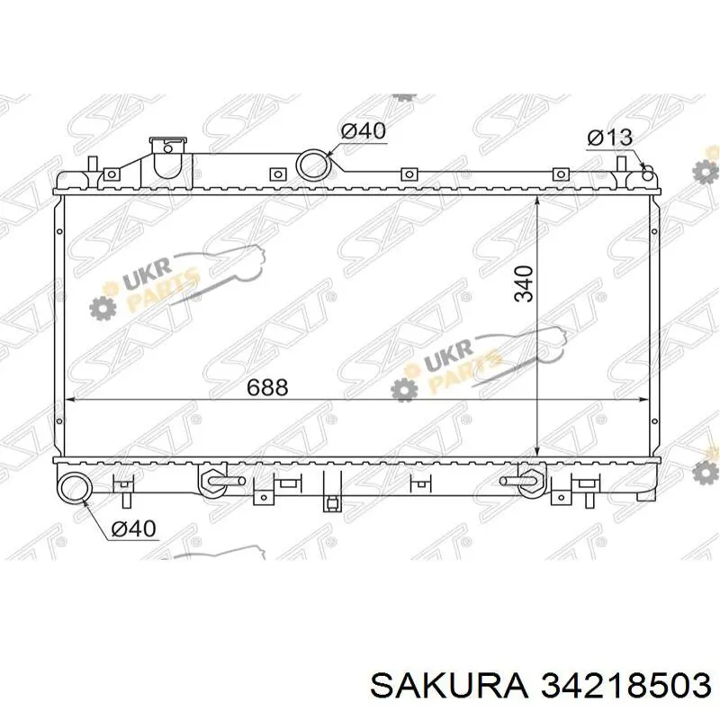 Água radiador Subaru 45119SC020 precio, desde 126,23 EUR