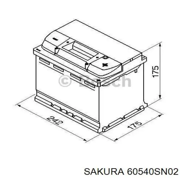 Comprar 60540SN02 Sakura Batería de coche