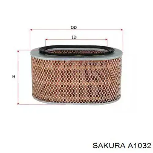 El filtro de aire Sakura A1032 precio, desde 10,41 EUR