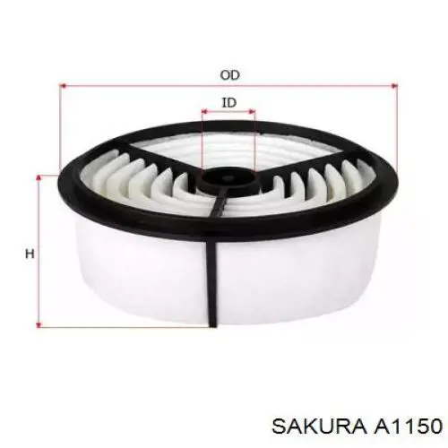 El filtro de aire Sakura A1150 precio, desde 8,24 EUR