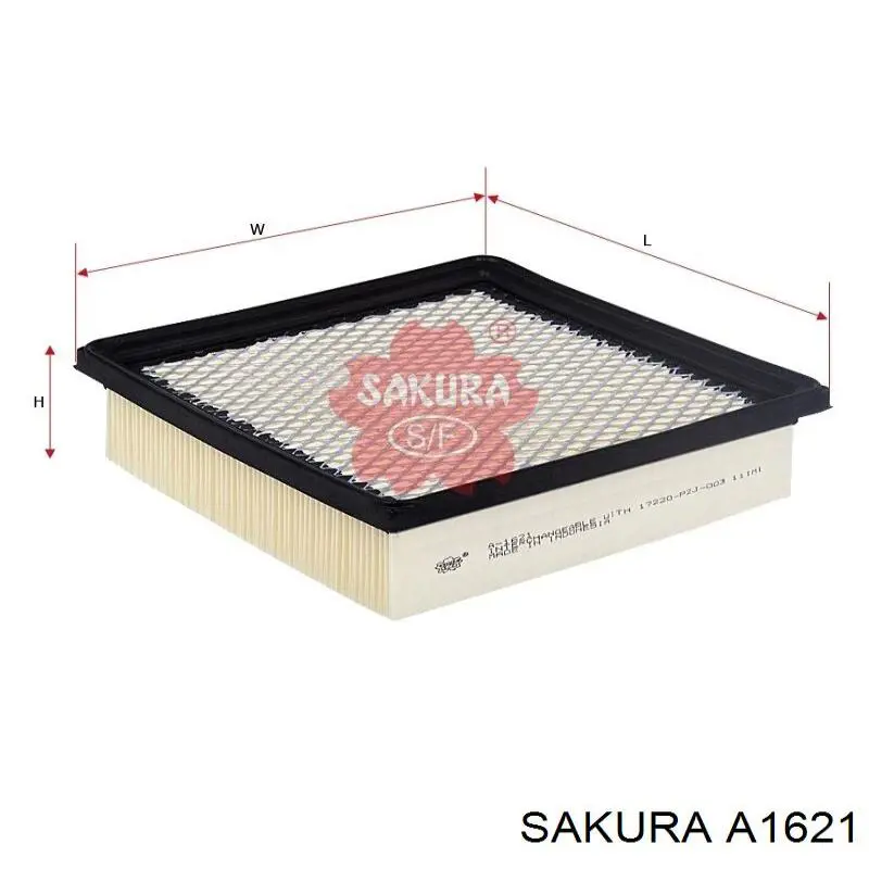 A1621 Sakura Filtro de aire de motor