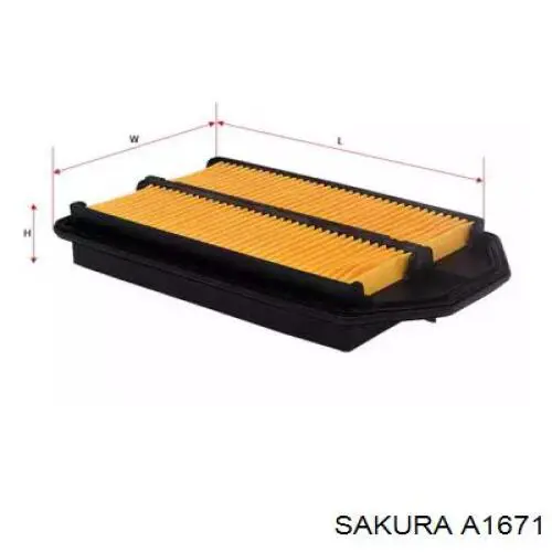 El filtro de aire Sakura A1671 precio, desde 9,74 EUR