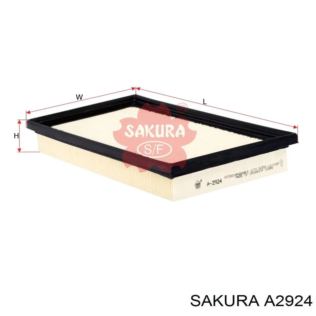 Filtro de aire A2924 Sakura