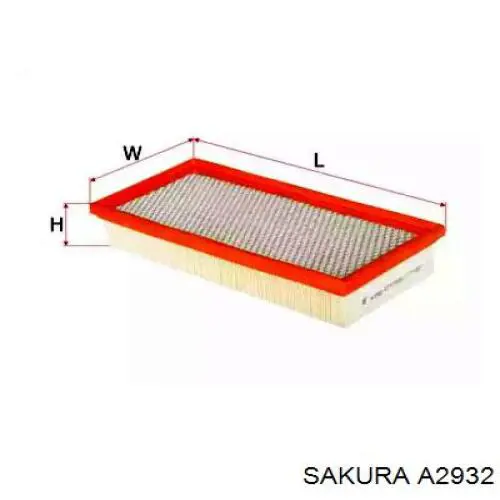 Filtro de aire A2932 Sakura
