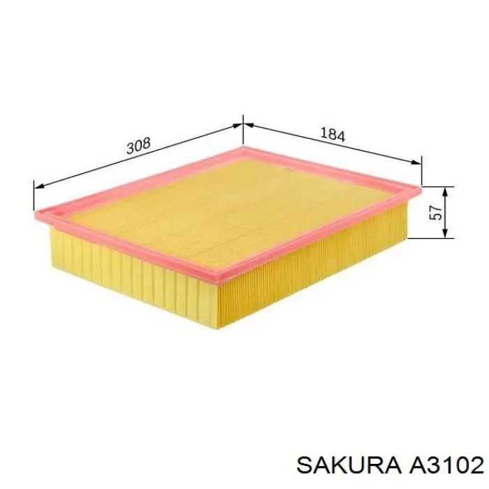 A3102 Sakura filtro de aire