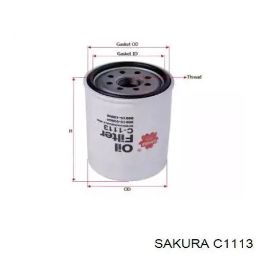 C1113 Sakura filtro de aceite