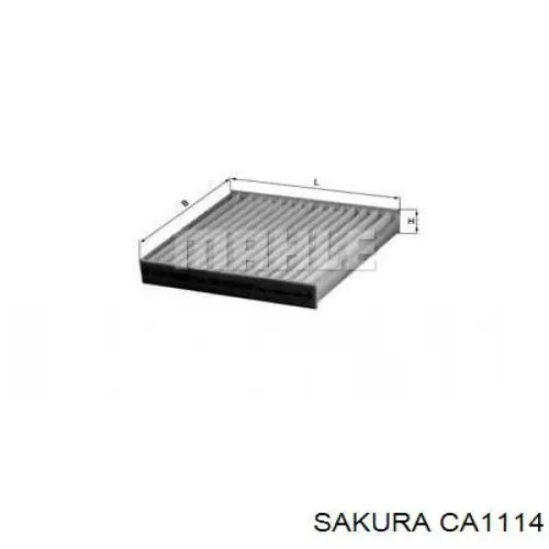 CA1114 Sakura filtro habitáculo