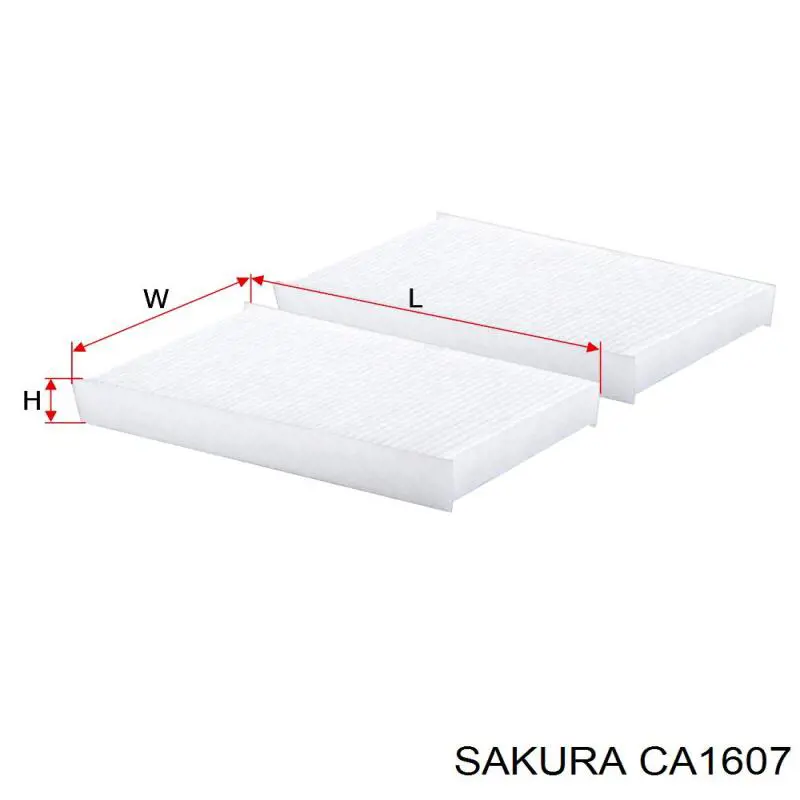 Filtro de habitáculo CA1607 Sakura