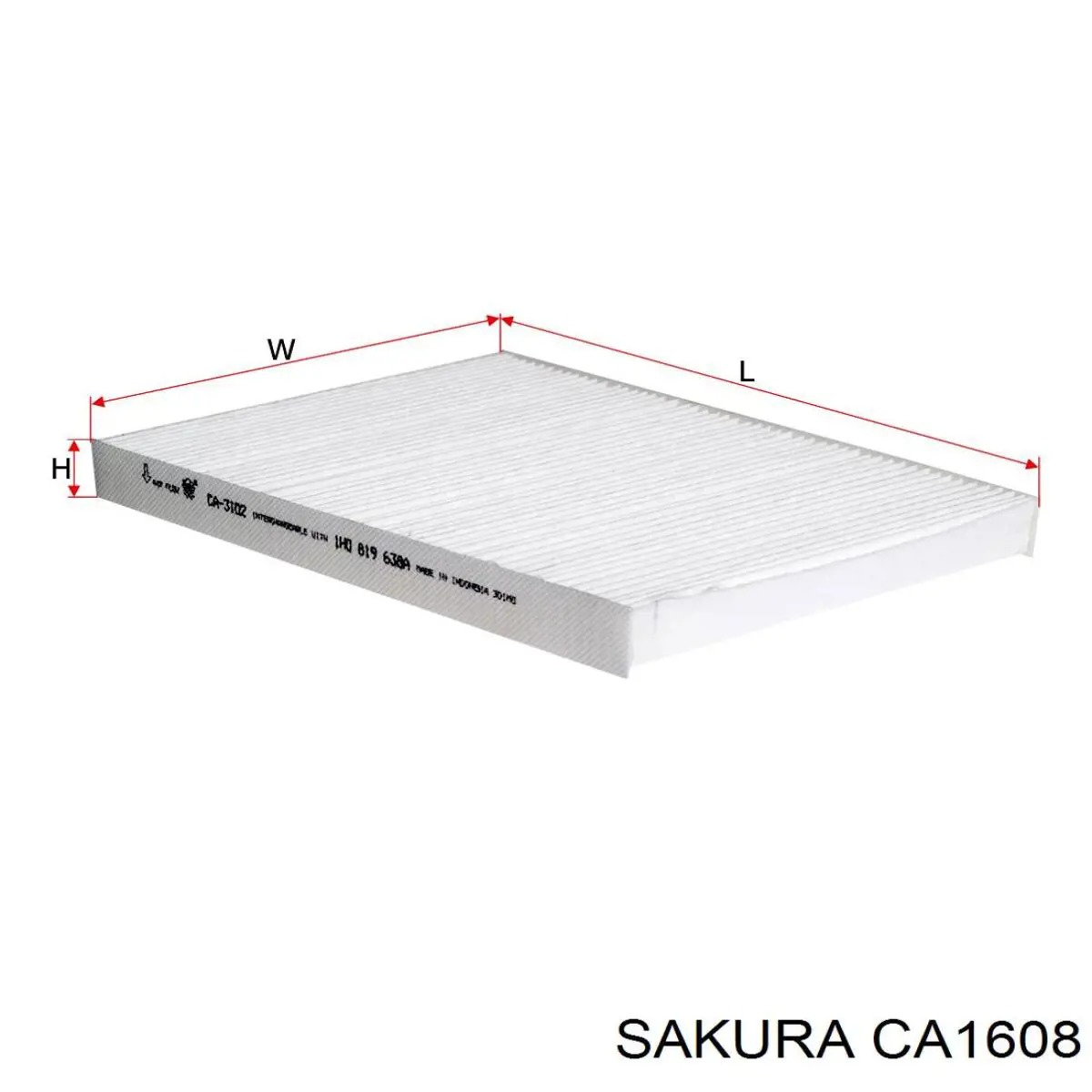 CA1608 Sakura filtro habitáculo