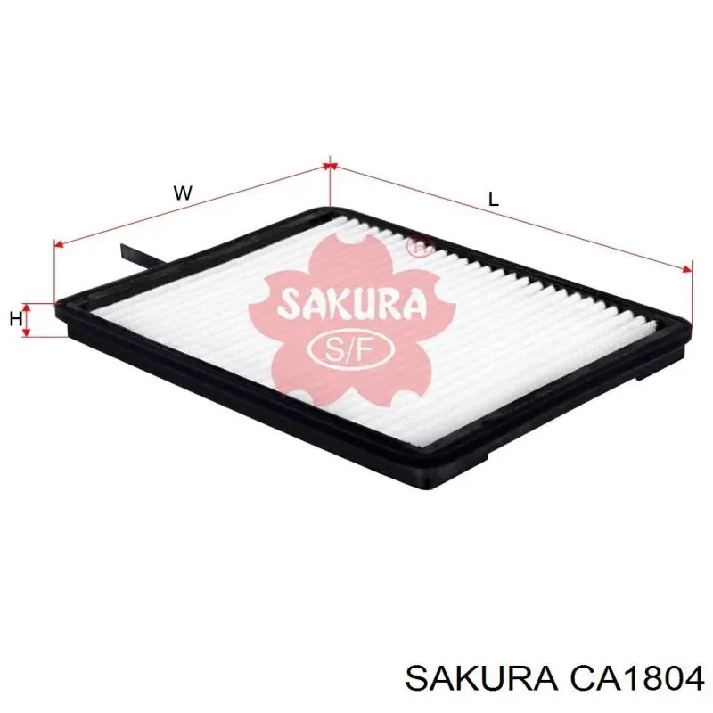 CA1804 Sakura filtro de habitáculo