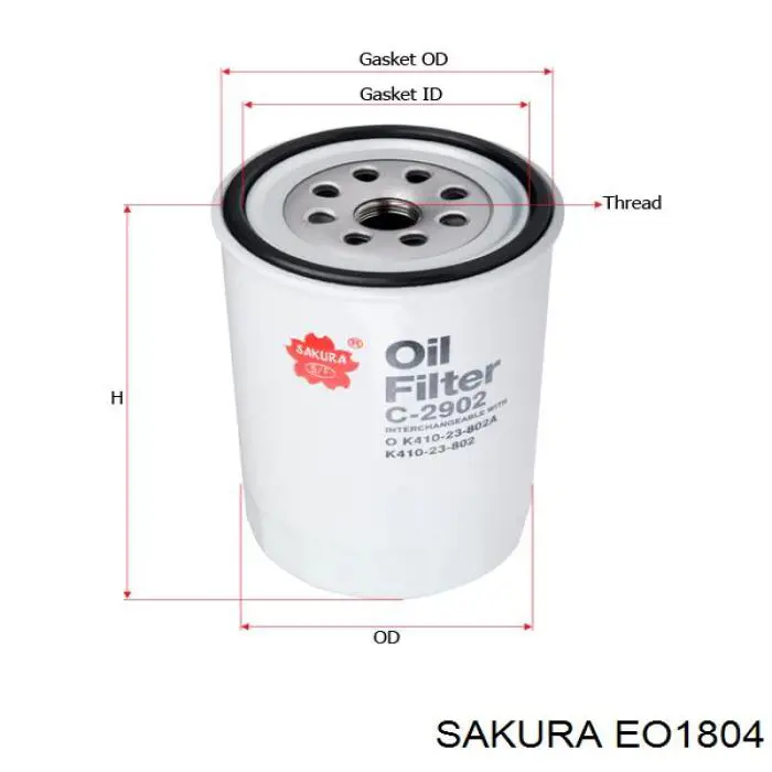 Comprar EO1804 Sakura Filtros de aceite