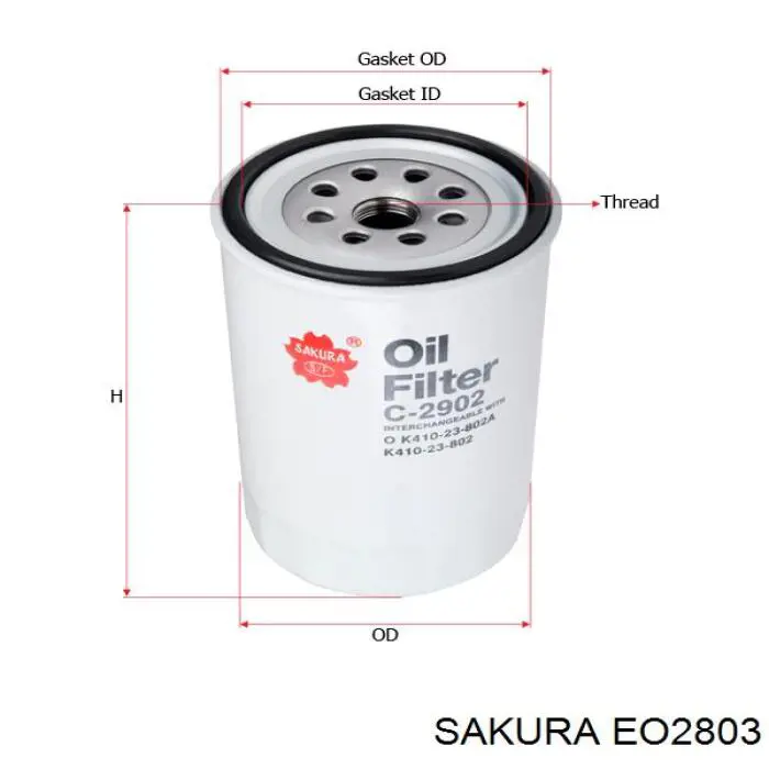 Portafiltro de aceite S263102A002 Hyundai/Kia