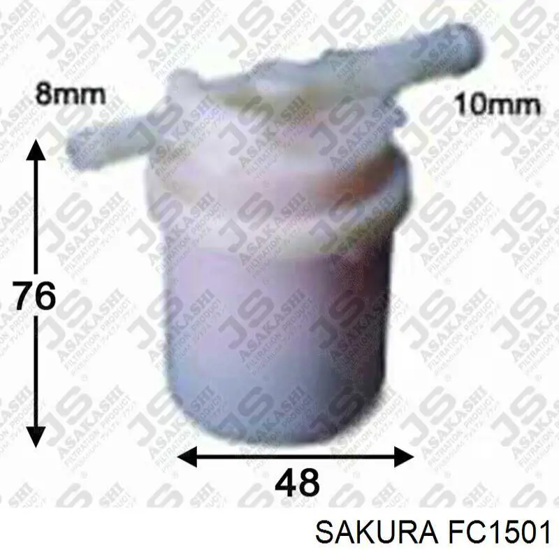 Filtro de combustible 0986AF6058RD Rider