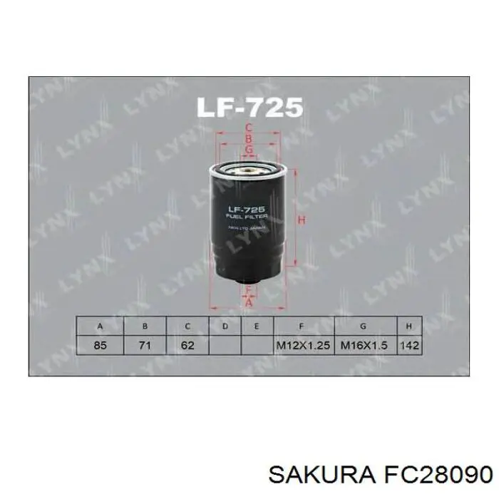 Filtro de combustible FE0356 Bremsi
