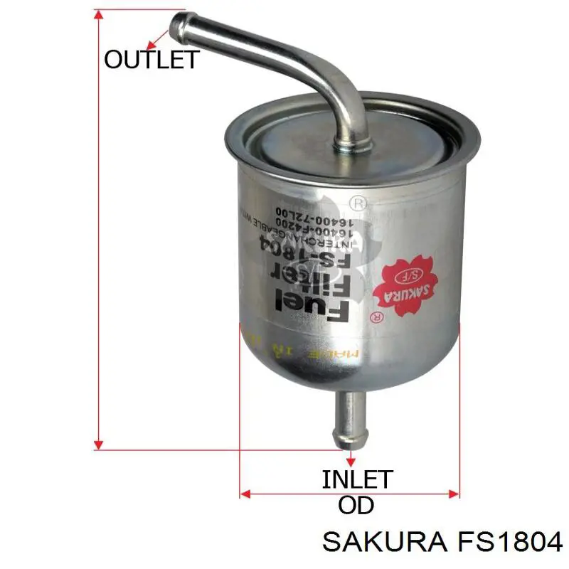 FS-1804 Sakura filtro combustible