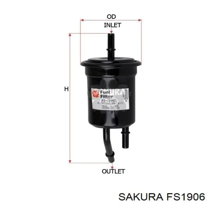 FS-1906 Sakura filtro combustible