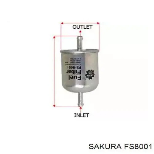 FS8001 Sakura filtro combustible