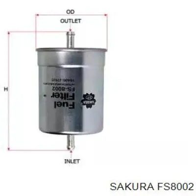 FS-8002 Sakura filtro combustible