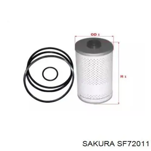 SF72011 Sakura filtro combustible