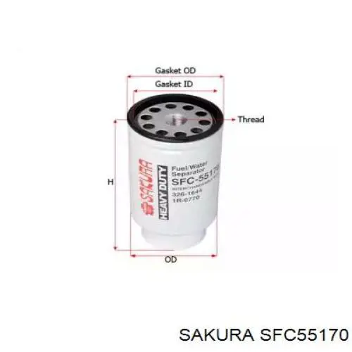 SFC55170 Sakura filtro combustible