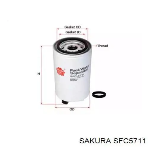 SFC5711 Sakura filtro combustible