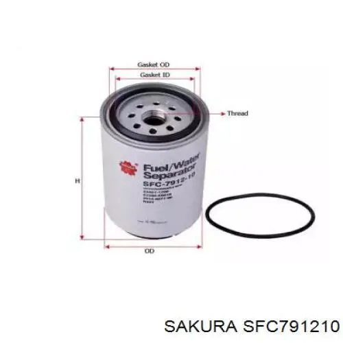 SFC791210 Sakura filtro combustible