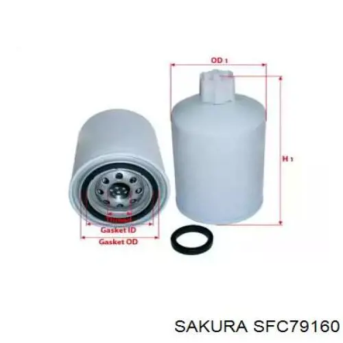 SFC79160 Sakura filtro combustible