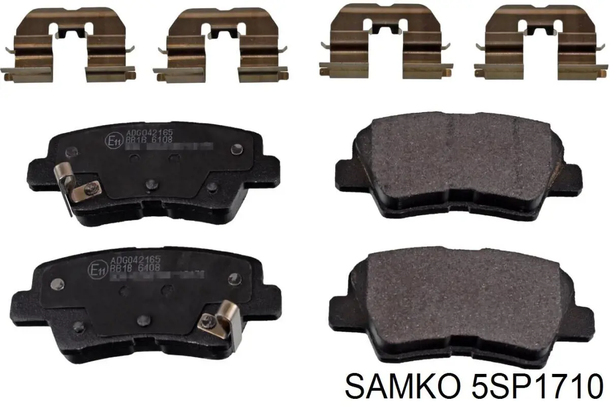 5SP1710 Samko pastillas de freno traseras