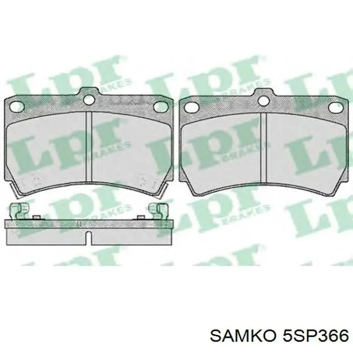 5SP366 Samko pastillas de freno delanteras