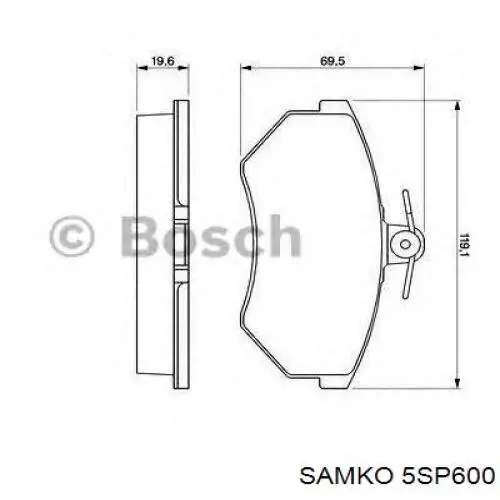 Pastillas de freno delanteras Seat Toledo 1 1L