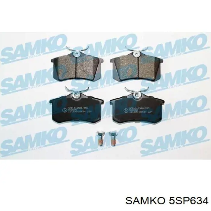 Pastillas traseras de freno Samko 5SP634 precio, desde 16,32 EUR