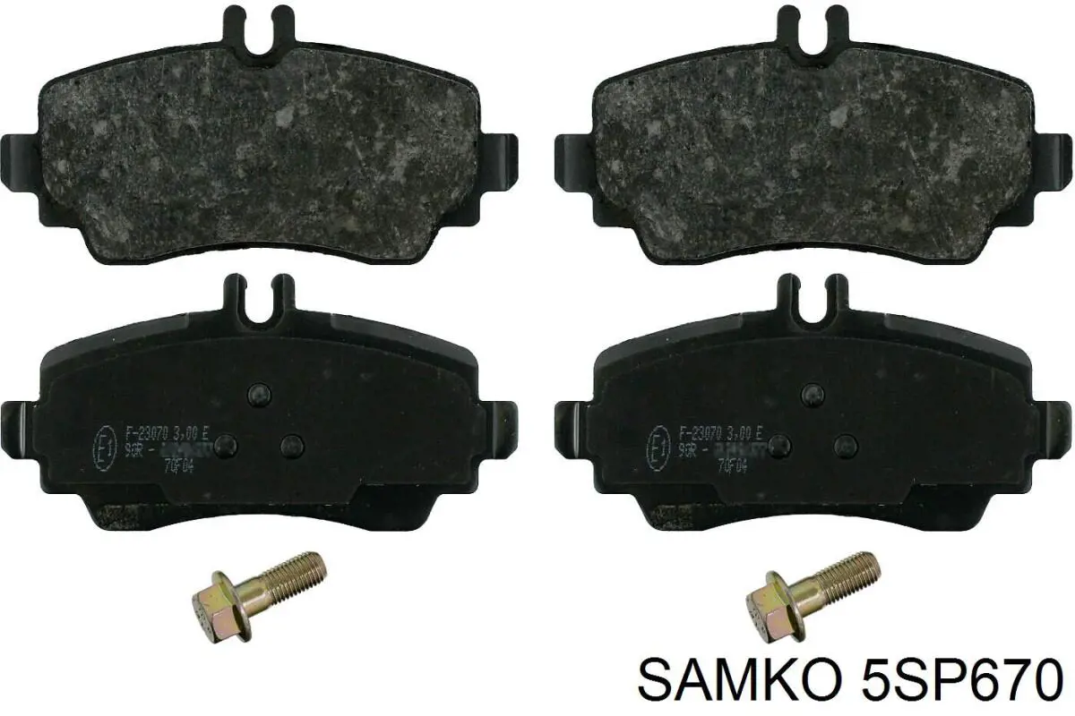 5SP670 Samko pastillas de freno delanteras