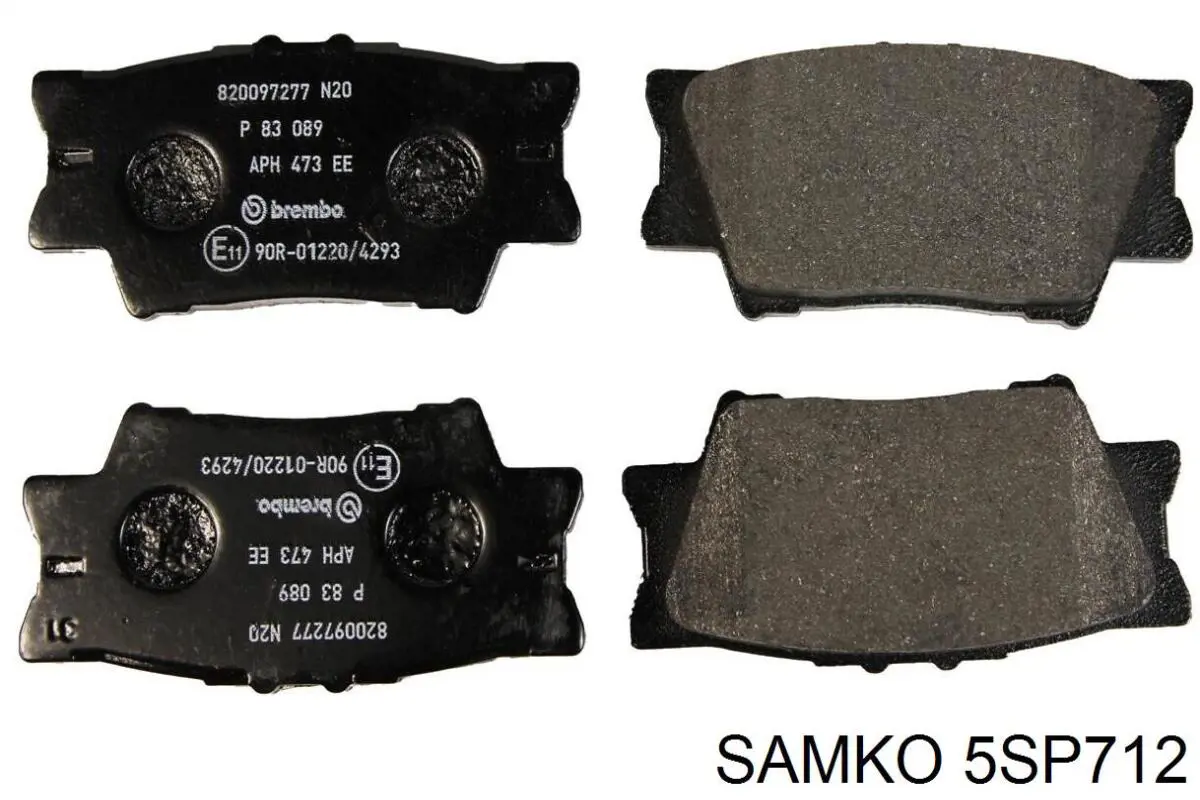 5SP712 Samko pastillas de freno delanteras