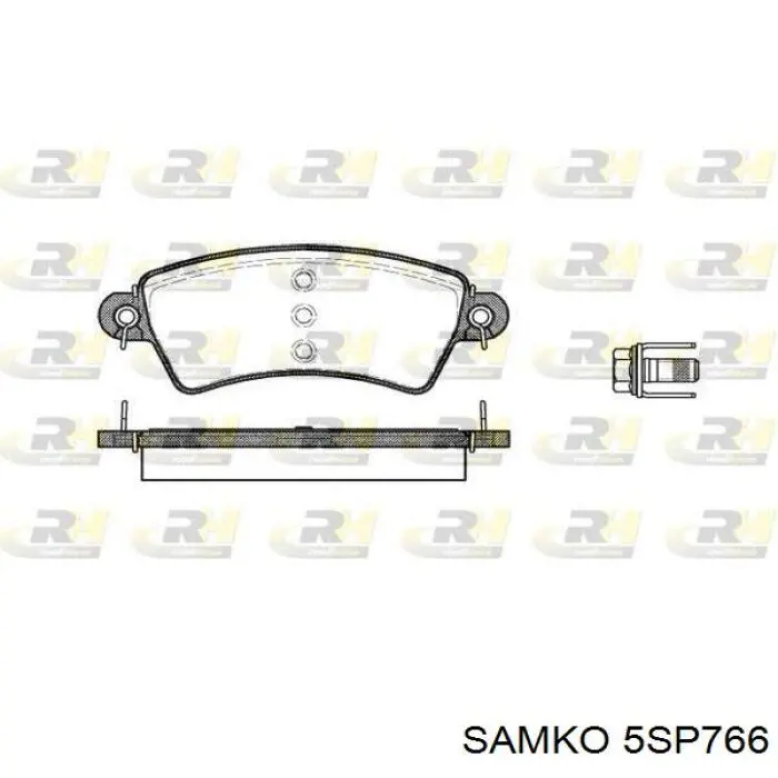 5SP766 Samko pastillas de freno delanteras