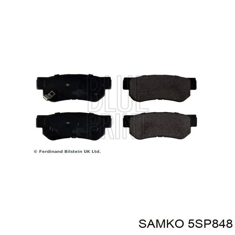 5SP848 Samko pastillas de freno traseras