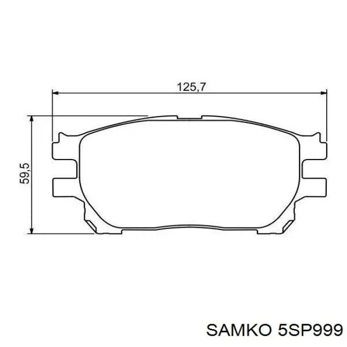 5SP999 Samko pastillas de freno delanteras