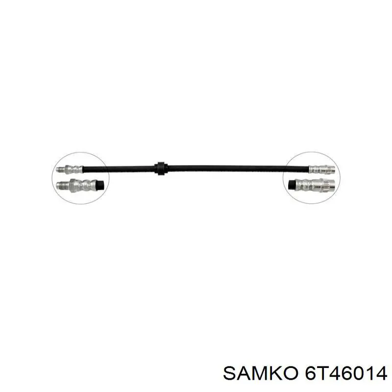 6T46014 Samko tubo flexible de frenos trasero