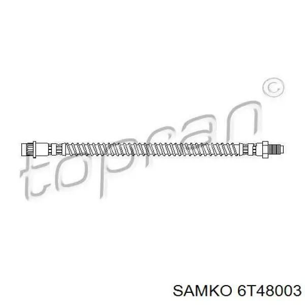 6T48003 Samko tubo flexible de frenos trasero