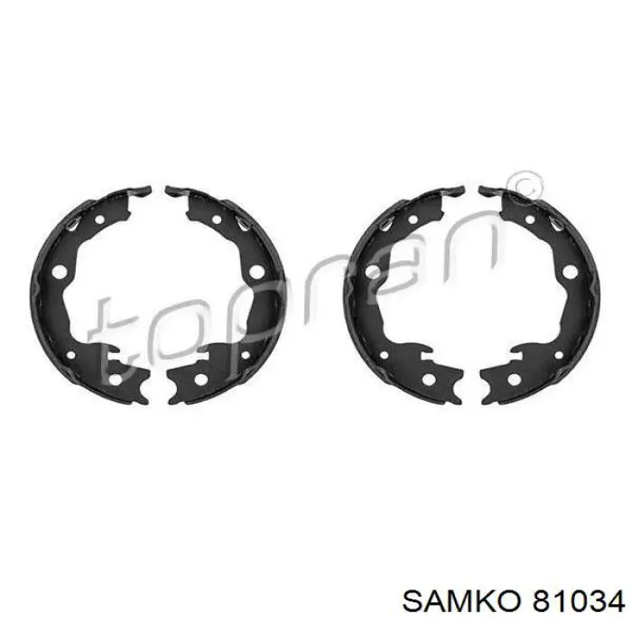 Juego de zapatas de frenos, freno de estacionamiento Nissan Tiida C11X